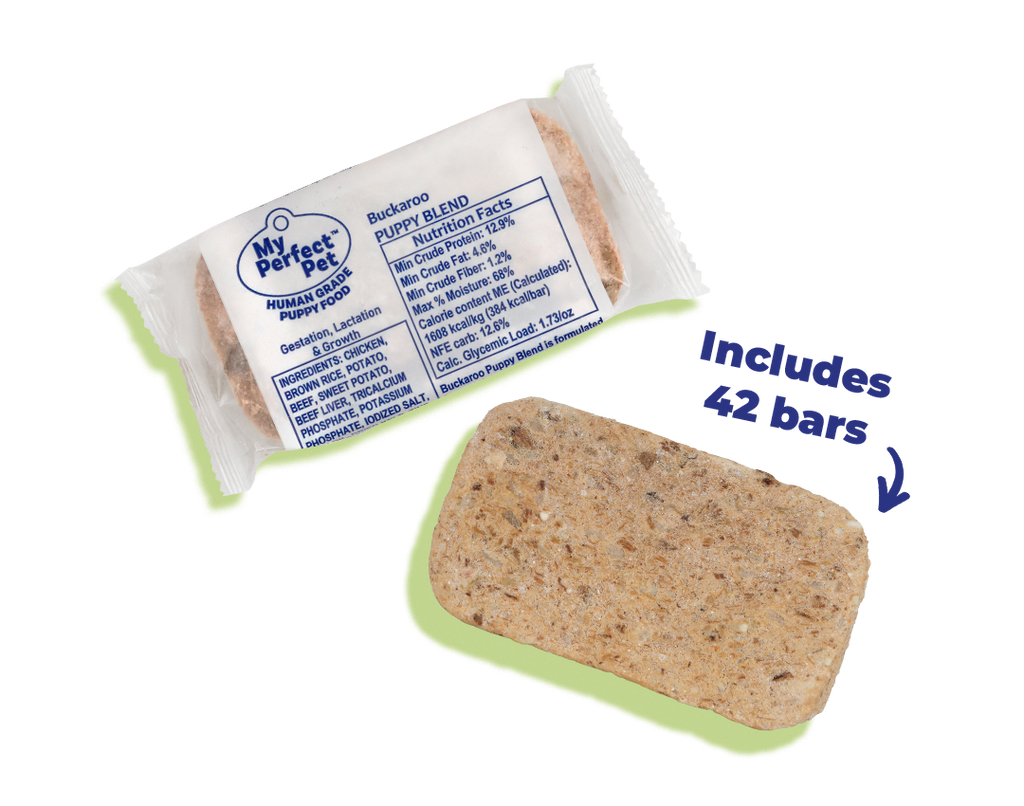 Chicken for Puppies - 14 bars for 1-week trial, then 42 bars every 3 weeks