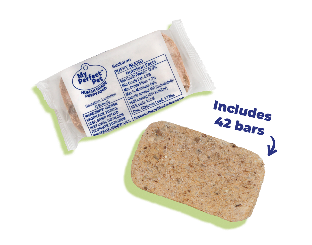 Chicken for Puppies - 14 bars for 1-week trial, then 42 bars every 3 weeks
